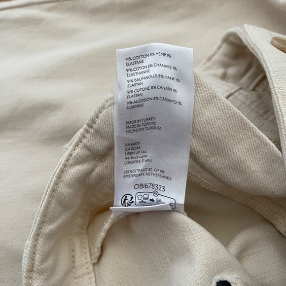 Pilcro Anthropologie The Kit High Rise Wide Leg Utility Trousers Size 26P - Picture 8 of 9